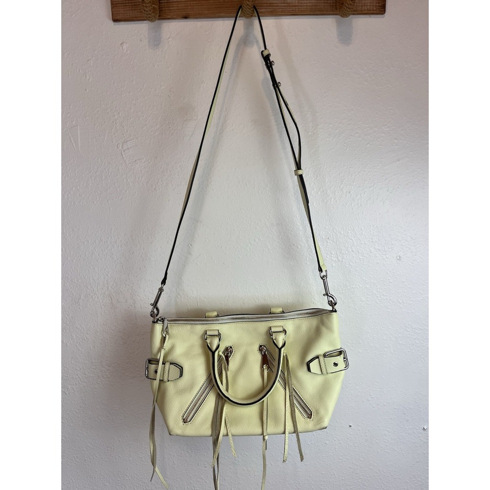 Rebecca Minkoff Shoulder Bag In Honeydoo Large Purse Handbag Leather - Picture 3 of 13